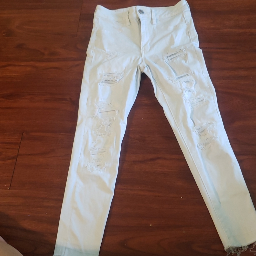 American Eagle Outfitters White Jegging